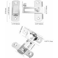 ราคา กลอนประตู กลอนสับประตู กลอนสแตนเลส กลอนสับบานเลื่อน แบบสเตนเลส บานเลื่อน หน้าต่าง รุ่นงอ 90 องศา สีเงิน (21829769935)