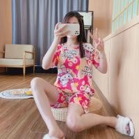 ราคา พร้อมส่ง ชุดนอนลายการ์ตูนน่ารักๆ ชุดนอน ชุดนอนผู้หญิงแขนสั้นพิมพ์ลายการ์ตูนสไตล์เกาหลีน่ารัก ชุดนอน ทุกตัวเป็นฟรีไชค์ค่ (21803727870)