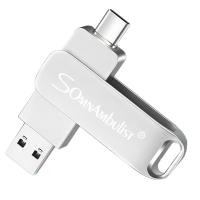 ราคา Somnambulist 100 True High Capacity Flash Drive USB 3 0 128GB 64GB 32GB 8GB 16GB TYPE C Three in One Portable USB Flash Drive (21874734177)