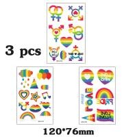 ราคา Big Party LGBT อุปกรณ์สีรุ้ง ธงสีรุ้ง Pride Month สติ๊กเกอร์รอยสักสีรุ้ง รุ้ง วิกสีรุ้ง ส่งไวจาก (21960493170)