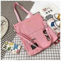 ราคา แถมพวงกุญแจ ส่งจากไทย พร้อมส่ง ใบใหญ่ ผ้าหนา กระเป๋าผ้า สะพายข้าง สะพายหลัง ถอดสายได้ (13987620518)