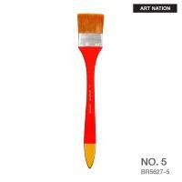ราคา แปรงทาสีขนทองด้ามแดง ด้ามยาวพิเศษ ART NATION BR5627 เบอร์ 2 3 4 5 6 แปรงวาดรูป แปรงระบายสี พู่กัน Paint Brush (16946949493)