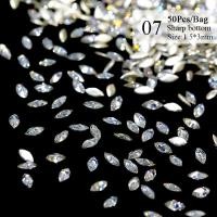 ราคา UR SUGAR Crystal White Nail Rhinestone AB Charms Luxury Nail Art Flatback Gems for 3D Nail Decorations Glitter Nail Decal (21723104890)
