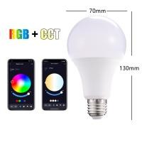 ราคา Tuya เปลี่ยนสีได้บลูทูธหรี่แสงได้หลอดไฟอัจฉริยะโคมไฟ Led หลอดไฟอัจฉริยะหลอดไฟสมาร์ท RGB สำหรับ Google ชีวิตอัจฉริยะ (21876142761)