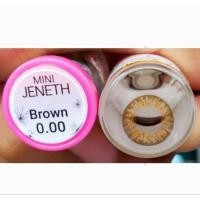 ราคา คอนแทคเลนส์ รุ่น Mini Jeneth สีเทา ตาล Gray Brown มีค่าสายตา 0 00 10 00 DDBE (21512271216)