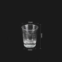 ราคา OneCafe แก้วช็อต กาแฟเอสเปรสโซ่ แก้วตวงกาแฟ มีขีดวัด ขนาด 30 60มล Espresso Shot Glass (21434297644)