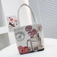 ราคา Handcrafted Embroidered Handbag Stylish Womens Shoulder Bag Vintage Top handle Bag Animal Print Tote Bag Embroidered Canvas Handbag (19764758894)