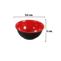 ราคา พร้อมส่งในไทย จาน ชาม ช้อน สีแดงดำสไตล์ญี่ปุ่น พลาสติก ชุดชาบูดำแดง ช้อนดำแดง (21533823268)
