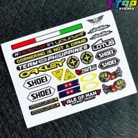 ราคา สติ๊กเกอร์ติดหมวกกันน็อคโฮโลแกรมสำหรับ EVO LS2 Arai SHOEI 46 Rossi 93 Marquez Monster Energy Red Bull (21516526000)