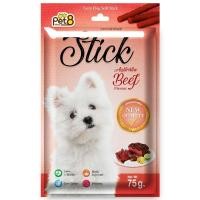 ราคา ขนมสุนัข Pet8 Sasami Stick ซาซามี สติ๊ก75 กรัม (12591948534)