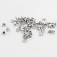 ราคา 50Pcs Zipper stoper Top Stop Bottom Rescue Repair Set Silver Gold 3 5 (20502933468)