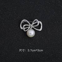 ราคา เครื่องประดับแฟชั่นช่อดอกไม้ติดมุกปิดทึบสไตล์เกาหลีโบว์เงื่อนเข็มกลัด (17472830725)