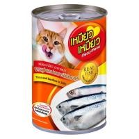 ราคา Meow Meow เหมียว เหมียว อาหารเปียกแมวแบบกระป๋อง รสปลาทูน่าและปลาซาร์ดีน 400 กรัม (21648517850)