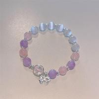ราคา สร้อยข้อมือลูกปัดที่คริสตัลโชคดีเกินไปสำหรับผู้หญิงเครื่องประดับเครื่องประดับกำไลเงินรูปดาวผีเสื้อและพระจันทร์หรูหรา (21688755433)