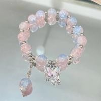 ราคา สร้อยข้อมือลูกปัดที่คริสตัลโชคดีเกินไปสำหรับผู้หญิงเครื่องประดับเครื่องประดับกำไลเงินรูปดาวผีเสื้อและพระจันทร์หรูหรา (21688755410)
