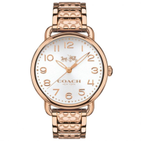 ราคา Coach Womens Delancey Rose Gold tone Bracelet Watch 14502497 14502496 14502495 36mm (21814565466)