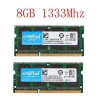 ราคา Crucial 16GB 2X8GB DDR3 1333MHz PC3 10600S SODIMM โน้ตบุ๊คหน่วยความจำแล็ปท็อป SDRAM (18606558072)
