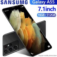 ราคา ของแท้100 2024 New Sumsung Galaxy A55 5G 7 1นิ้ว AI โทรศัพท์ มือถือ 16GB 512GB 24MP 48MP เต็มหน้าจอ โทรศัพท์ของแท้ 5G มือถือราคาถูก เมนูภา โทรศัพท์ โทรศัพท์ sumsung แท้ โทรศัพท์ ของแท้ AI โทรศัพท์มือ 