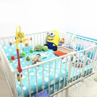 ราคา ส่งฟรี คอกกั้นเด็ก ขนาดครอบเตียง 6 ฟุต 5 ฟุต 3 5 ฟุต แถมตัวดูดพื้น babypvc (21750037935)