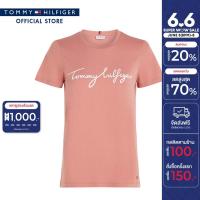 ราคา Tommy Hilfiger เสื้อยืด ผู้หญิง รุ่น WW0WW41674 TJ5 สีชมพู ทรง Regular Fit (21893597137)