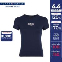 ราคา Tommy Jeans เสื้อยืดผู้หญิง รุ่น DW0DW17839 C1G สีน้ำเงิน ทรง Slim Fit (21430253066)