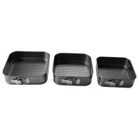 ราคา Square Springform Dessert Pan Nonstick Leakproof Cake Pan Bakeware Cheesecake Pan Baking Cheesecake Pans Set 3 Pcs Set (20106044875)