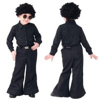 ราคา เสื้อปักเลื่อมเครื่องแต่งกายดิสโก้สำหรับเด็กชายอายุ4 14ปีสีดำย้อนยุค70S กางเกงสำหรับวันกระโปรงปาร์ตี้ฮาโลวีนงานคาร์นิวัล (20824592862)