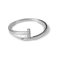 ราคา Zign Jewelryแหวนเงินแท้ 925ชุบทองคำขาว ประดับเพชร Cubic Zirconia RS00033 (14273684849)