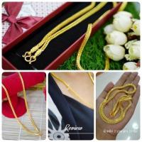 ราคา สร้อยคอ สร้อยคอลายสี่เสา m82 หนัก 2 บาท 3 บาท งานเศษทอง ทองไมครอน ชุบทอง (12406886357)