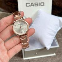 ราคา 3D Watch นาฬิกาข้อมือผู้หญิงแฟชั่น casio สีใหม่ ขอบเพชร กันน้ำได้สายเลทสีพริ้งโกล หน้าปัดชมพู สวยงาม ขนาด36mm ฟรีถ่านสำรอง (21786353251)