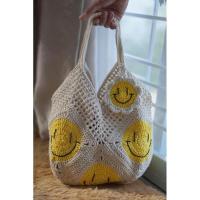 ราคา OngtongHM DIY กระเป๋าถักเชือกฟอกยิ้มหวาน แถมฟรีที่ห้อยหน้ายิ้ม กระเป๋าแฮนเมด (20992488367)