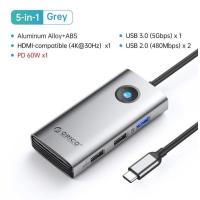 ราคา ORICO USB ชนิด C 5 In 1 8 In 1พร้อมพอร์ต HDMI 4K USB 3 0สำหรับ iPad Air 4 Ipad Mini 6 iPad Pro 2021 SAMSUNG HUAWEI Mate (21630960788)
