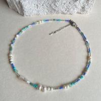 ราคา CoralcoStudio สร้อยคอมุกน้ำจืดแท้คละหิน อะไหล่สแตนเลสแท้ไม่ลอกดำ White pearl Color (21873844066)