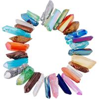 ราคา 25 26ชิ้นลูกปัดคริสตัลควอตซ์ที่มีรูขนาด1 2 1 4มม ชุดจักระโยคะหินแก้วขัดเงาแท่งคริสตัลควอตซ์แท่งแหลมเป็นจุดคริสตัลหยาบแบบไม่สม่ำเสมอสำหรับการทำเครื่องประดับ (21165759560)