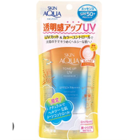ราคา ญี่ปุ่น 100 ครีมกันแดด 3สี ROHTO SKIN AQUA Tone Up UV Essence SPF50 PA (21914606124)