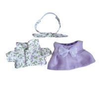 ราคา AIRABELLE Polka Dot Cap Labubu Time เสื้อผ้าเวลา Labubu กางเกง Camisole ลายดอกไม้สีม่วงกระจาย Labubu ตุ๊กตาผ้าเสื้อผ้า Trim Mini Labubu Plush ชุดตุ๊กตาเครื่องประดับตุ๊กตาผ้า (21812093596)