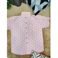 ราคา เสื้อเชิ้ตแขนสั้นพิมพ์ลายขนนก (21701533405)