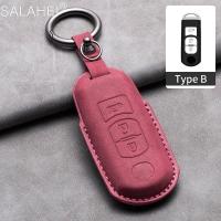 ราคา 1ชิ้นใหม่พวงกุญแจคลุมทั้งหมดเคสกุญแจรถยนต์หนังแกะสำหรับ Mazda 2 3 6 Axela Atenza Demio CX 5 CX5 CX 3 CX 7 CX8 CX 9 2016 2017 2018 2 3ปุ่มอุปกรณ์ตกแต่งภายใน (20743466626)