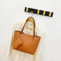 ราคา กระเป๋าสะพายไหล่คล้องแขน หนัง PU ความจุขนาดใหญ่ มี2ใบ ขนาดพกพา (21650028058)