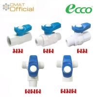 ราคา ECCO มินิบอลวาล์ว PVC ขนาด 1 2 นิ้ว ชนิด มม ผม ผผ ผผผ ผมผ (16180821556)