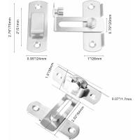 ราคา กลอนประตู กลอนสับประตู กลอนสแตนเลส กลอนสับบานเลื่อน แบบสเตนเลส บานเลื่อน หน้าต่าง รุ่นงอ 90 องศา สีเงิน (21829769936)