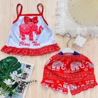 ราคา ชุดเด็กสายเดี่ยวลายช้างไทย (21932901577)