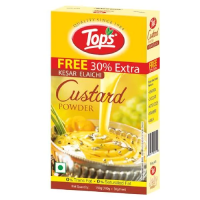 ราคา Tops Custard Powder 130 gram Flavour Kesar PistaStrawberryKesar Elachi VAnilla Best Before 2026 (21939268372)