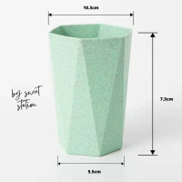 ราคา พร้อมส่ง แก้วน้ำ ขนาด 9 5ซม วัสดุทำจากฟางข้าวสาลี มีหูจับ ทนทาน น้ำหนักเบา เข้าไมโครเวฟได้ แก้วกาแฟ (19041016392)