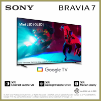 ราคา TV SONY BRAVIA 7 75 Inch TV Mini LED QLED XR Processor 4 K Ultra HD Smart TV Google TV 2024 Model K 75XR70 (21892326194)