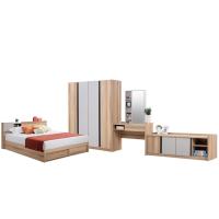 ราคา SB Design Square KONCEPT FURNITURE ชุดห้องนอน ขนาด 5 ฟุต รุ่น Mavis ตู้160 พร้อมชั้นวางทีวี สีไม้อ่อน (21406901329)