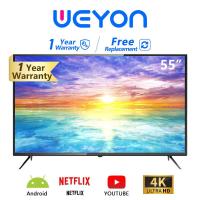 ราคา WEYON ทีวี55นิ้ว 50นิ้ว 43นิ้ว 40นิ้ว 32นิ้ว Smart TV สมาร์ททีวี แอนดรอย ทีวีจอแบน Netflix Youtube (21395955315)