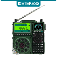 ราคา Retekess TR113 DSP แบบพกพาวิทยุดิจิตอล AM เครื่องรับวิทยุ FM Ham วิทยุฉุกเฉิน Shortwave สมัครเล่นวิทยุคลื่น VHF UHF LW CB WB นาฬิกาปลุกวงอากาศ (21548084125)