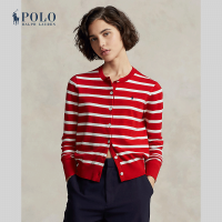 ราคา Polo Ralph Lauren เสื้อคาร์ดิแกนผู้หญิง Striped Cotton Blend Cardigan รุ่น WMPOSWENC020881 สีแดง (21846441442)