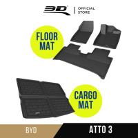 ราคา 3D Mats พรมปูพื้น รถยนต์ BYD ATTO 3 2022 2024 รางวัลการออกแบบระดับโลก Maxpider พรมกันลื่น พรมกันนํ้า พรมรถยนต์ (21393193511)